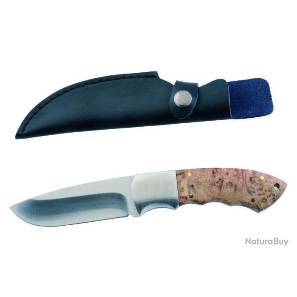 Couteau Januel manche en bois de ronce - 10 cm