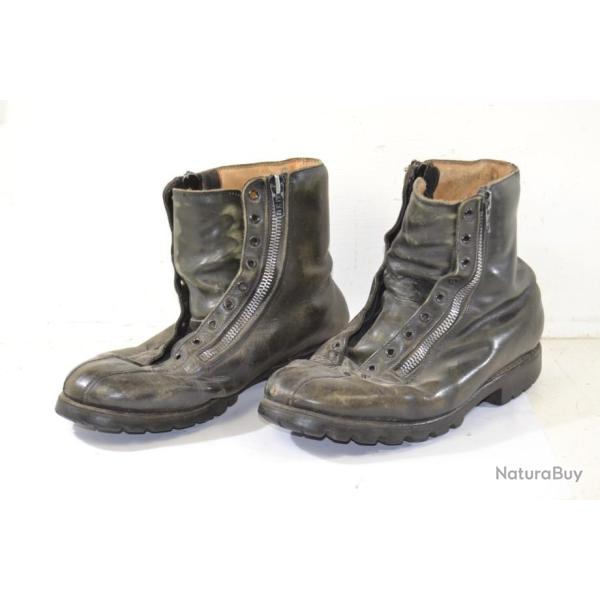 Chaussures de vol Arme Franaise annes 1950 - 1960. ALPEX. Taille 41. Aviateur. Indochine Algrie