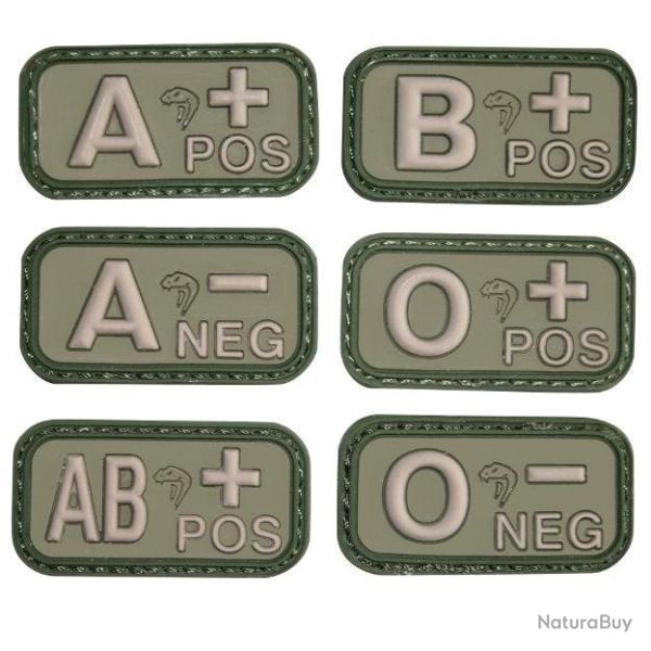 Patch PVC Viper Tactical Groupe Sanguin Vert - B+
