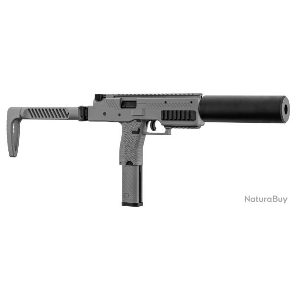 R�plique Airsoft Vorsk SMG VMP-1X Gris avec Silencieux 0.95J