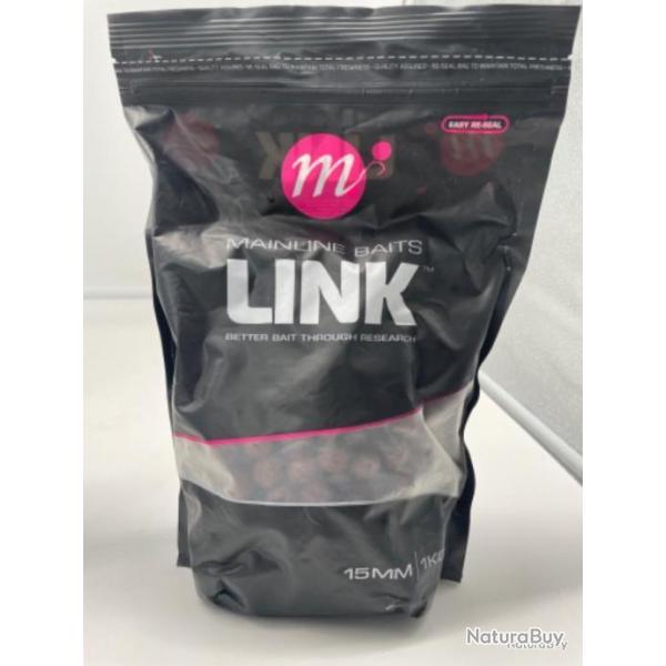 Bouillettes de p�che 15mm link mainline baits