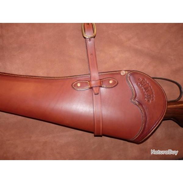 Etui de carabine cuir  (scabbard) fabrication artisanale fran�aise