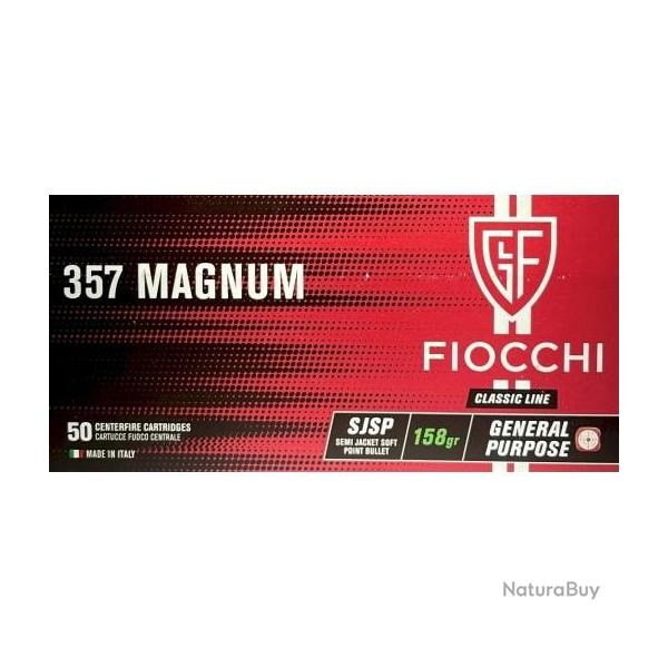 Cartouches FIOCCHI cal.357mag sjsp 158gr par 50
