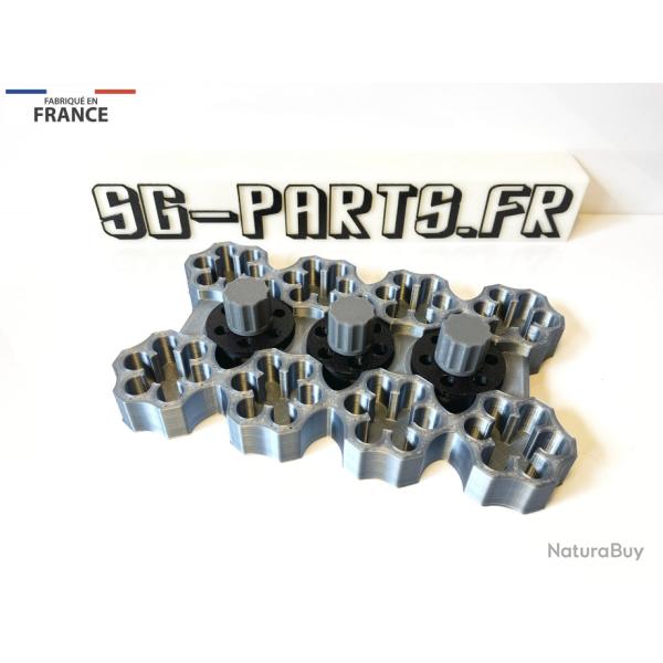 *PROMO*  Pack Bloc chargement (8) + 3 Speed Loader Revolver 6 coups 38SP/357 Mag **Manurhin MR73**