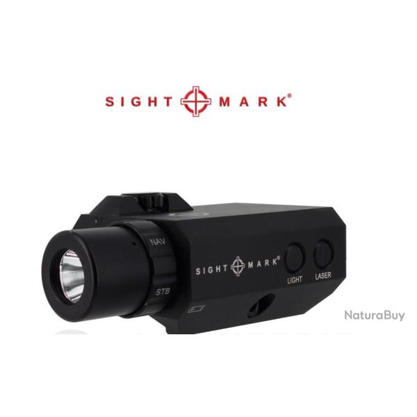 Sightmark Lopro Mini Combo - Laser Vert LED de 300 lumens - Luxe Trs Haute Qualit