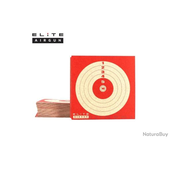 Lot de 100 Cibles de Tir Elite Airgun 10x10 cm - Haute Qualit�