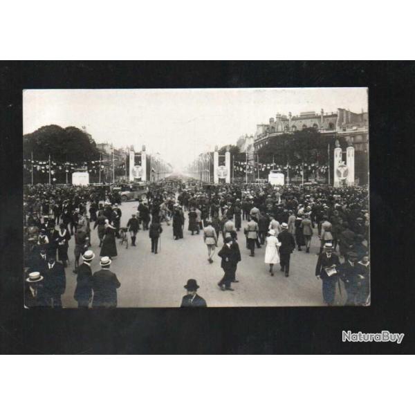 d�fil� de la victoire 14 juillet 1919 2 bis le rond-point des champs-�lys�es carte photo les f�tes d