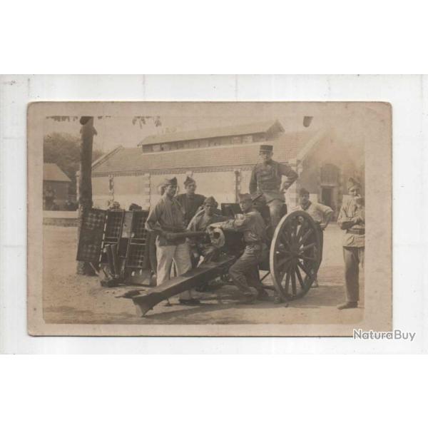 3e r�giment d'artillerie coloniale vincennes 1921 , canon et servants carte photo