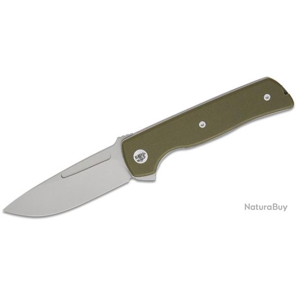 Couteau Terzuola Tactical ATCF Lite Green Manche G-10 Lame Acier Nitro-V SW Linerlock Clip  FF010GS