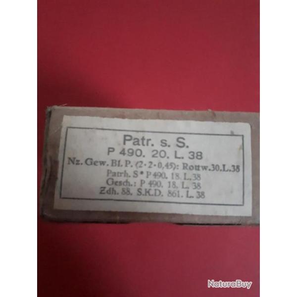 Bote vide de cartouches allemande 7.92