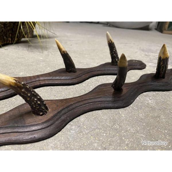 Porte armes en bois de cerf