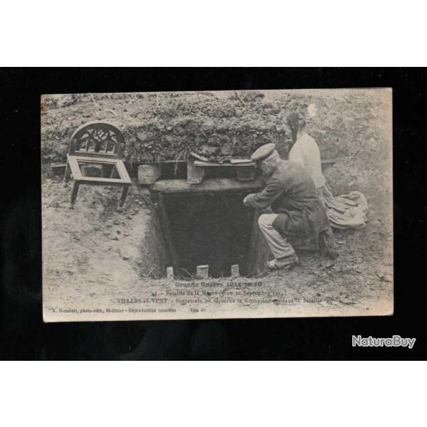 villers au vent souterrain ou s�journa le kronprinz pendant la bataille grande guerre 1914-15-16 cpa