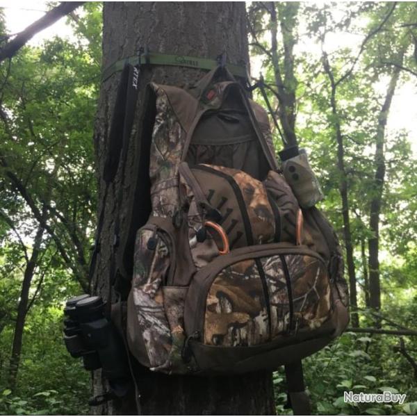 Syst�me d'accroche Liberte Ourdoors QUATREE vert pour chasse � l'arc ou en battue tree organizer