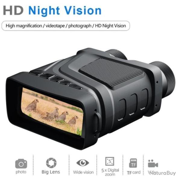 Jumelle de Vision Nocturne Infrarouge Numrique Tlescope Binoculaire 300m Grossissement 5x Chasse