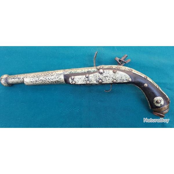 Pistolet de traite    d�but XX -�me � Silex   pr� 20.�m