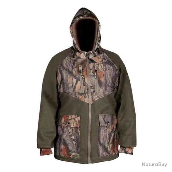 Manteau Big Bill� en Laine M�rinos CAMO - BBHARMER/WNT
