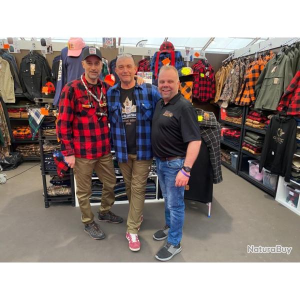 Chemise Big Bill� Manches Longues Homme Brawny Flanelle Rouge & Noir 121/384