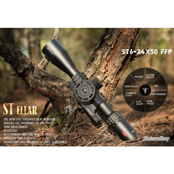 T-Eagle Lunette De Vis�e ST 6-24X50 FFP Tube 30MM Paiement en 3 ou 4 fois - LIVRAISON GRATUITE !!!