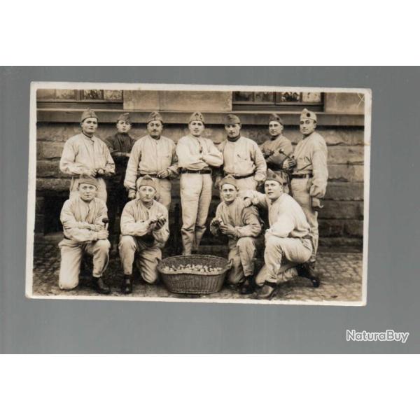 corv�e de pluches , patates, cuisine,   carte photo militaire non situ�e