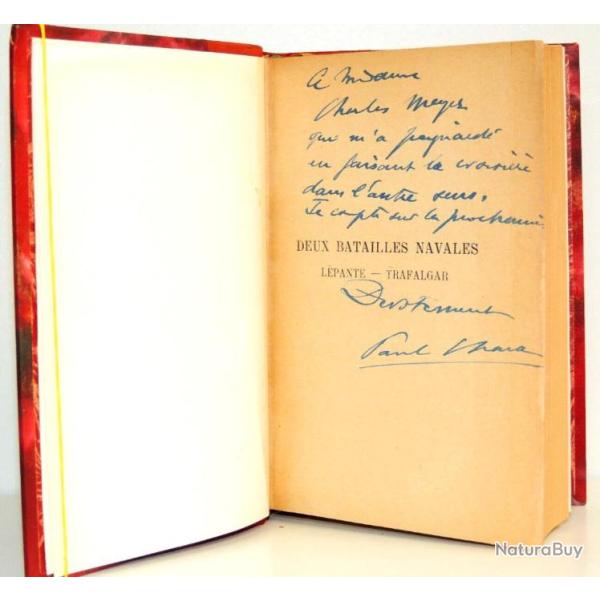D�dicace Paul. Chack. Deux batailles navales. L�pante - Trafalgar.