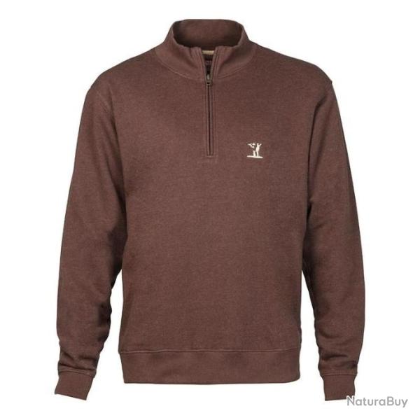 Sweat Col Montant marron Percussion NEW !