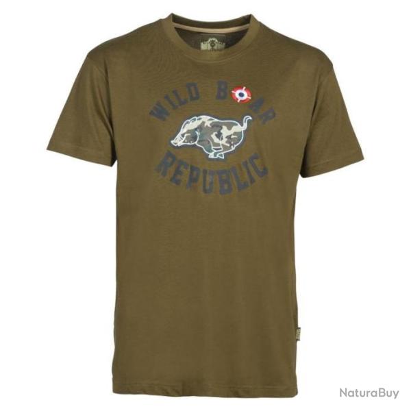 T-Shirt Wild Boar Republic sanglier courant Percussion NEW !