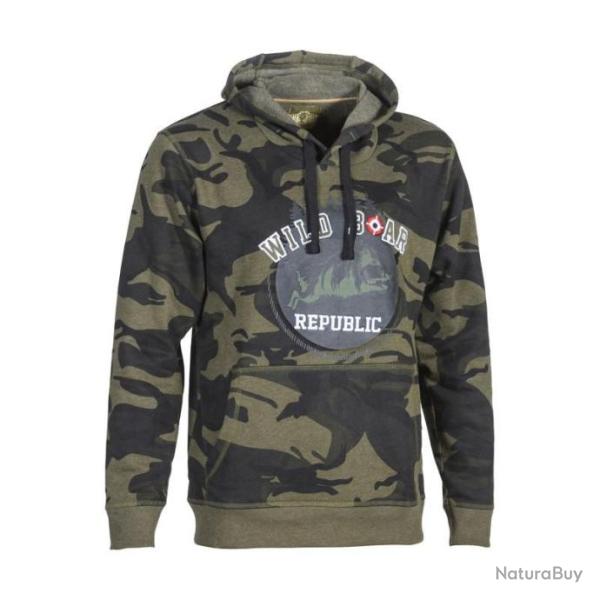 Sweatshirt zipp� � capuche Wild Boar Republic camo Percussion NEW !