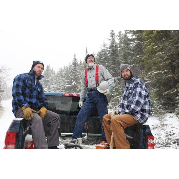 Chemise Big Bill� Manches Longues Homme Brawny Flanelle Marine & Blanc 121/959