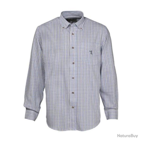 Chemise bleue petits carreaux Percussion