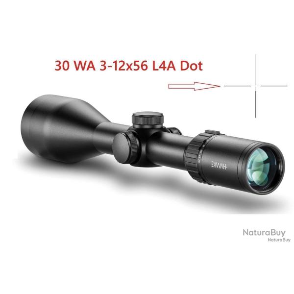 VANTAGE 30 WA IR - Low profile, capped turrets 3-12x56 30mm, WA, IR L4A Dot