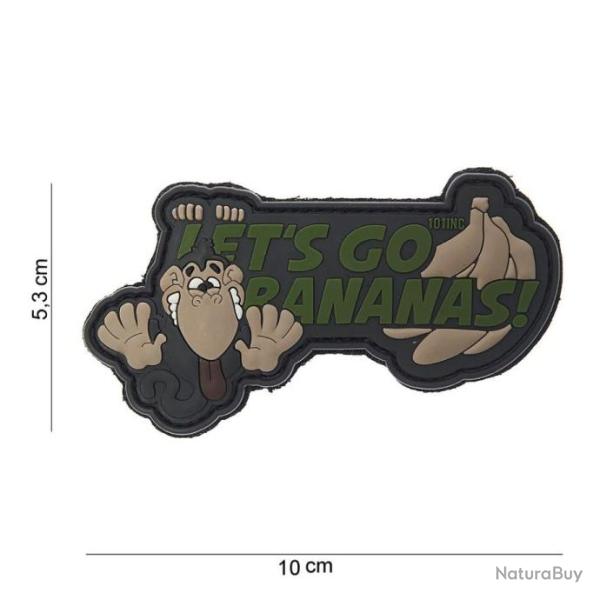 Patch 3D PVC Let's go bananas | 101 Inc (0001 0875)