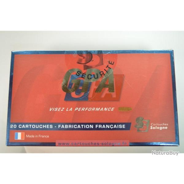 1 BOITE DE 20 MUNITIONS SOLOGNE CALIBRE 280 REM GPA EN 150 GR/ 9.7G NEUVE