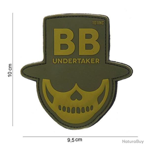 Patch 3D PVC BB undertaker vert | 101 Inc (0001 0876)