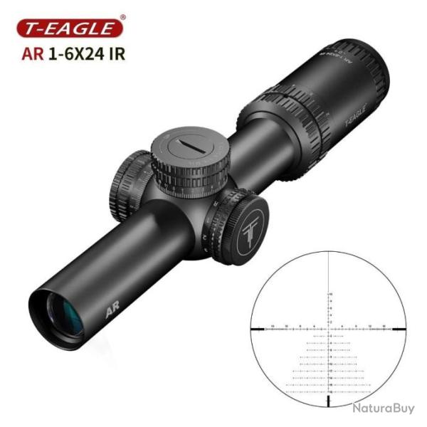 T-Eagle Lunette De Vis�e AR 1-6X24 IR Paiement en 3 ou 4 fois - LIVRAISON GRATUITE !!!