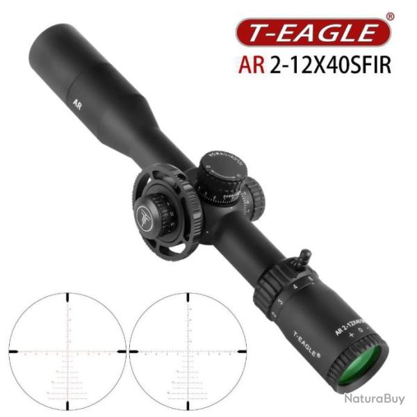T-Eagle Lunette De Vis�e AR 2-12x40 SFIR Paiement en 3 ou 4 fois - LIVRAISON GRATUITE !!!