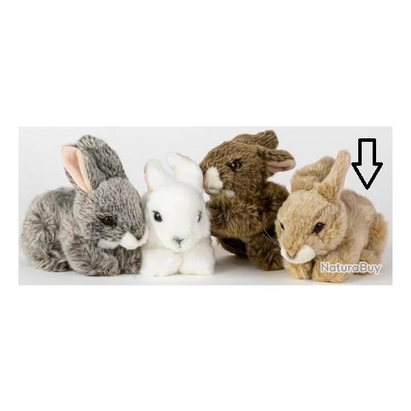 PELUCHE LAPIN BEIGE COUCH� 17cm