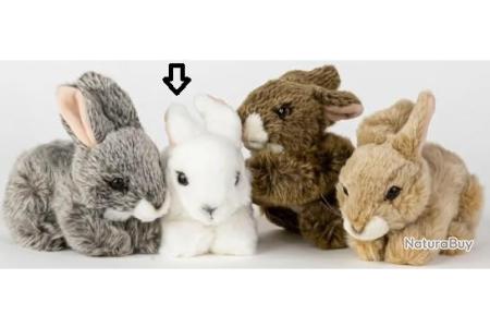 Uni-Toys - Lapin bélier debout gris - 18 cm - Peluche
