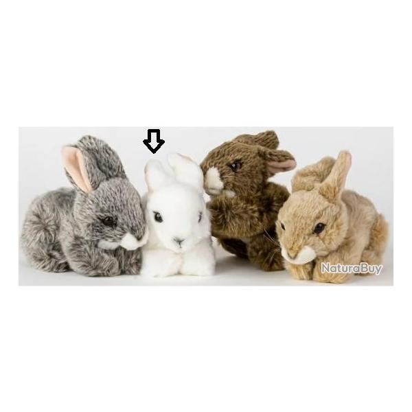 PELUCHE LAPIN BLANC COUCH� 17cm