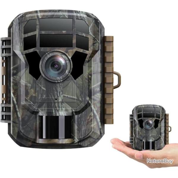 Camera de Chasse 2K HD 36MP Vision Nocturne Infrarouge �cran LCD 2.0 Pouces Angle 120� �tanche IP66