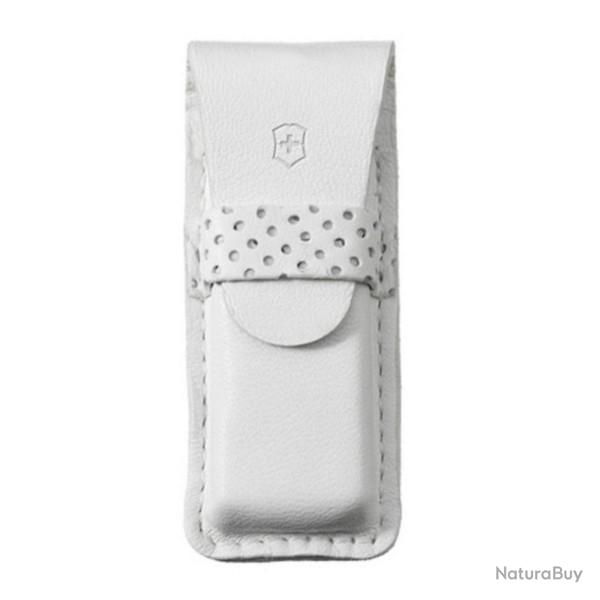 4.0762.7 Etui cuir blanc Victorinox pour couteaux 58 mm
