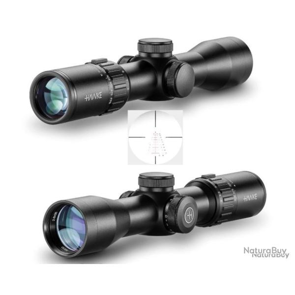 Lunette de vis�e pour arbal�te Hawke XB30 Compact SR 2-8x36 pour des tirs longues distances