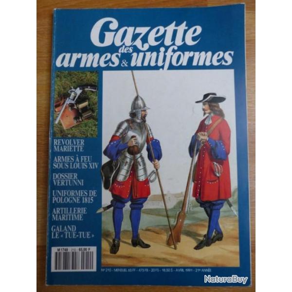 Gazette des armes et des uniformes N� 210