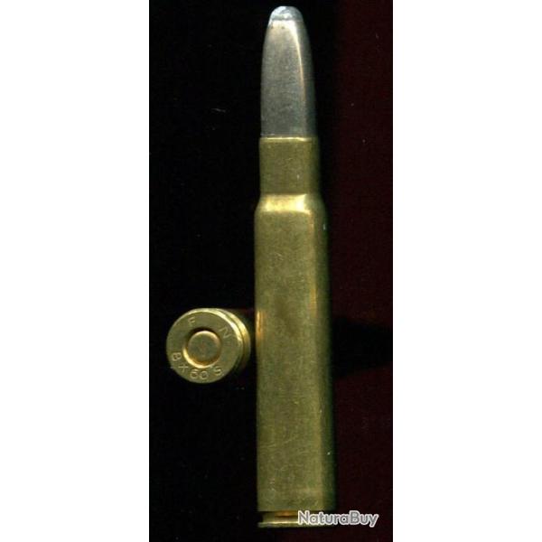 8 x 60 S - marquage : F N 8 X 60 S - balle nickel pointe plomb