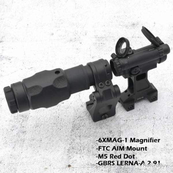 DawnForce Loupe De Vise 6XMAG-1 GBRS M5 2.91 Paiement en 3 ou 4 fois - LIVRAISON GRATUITE !