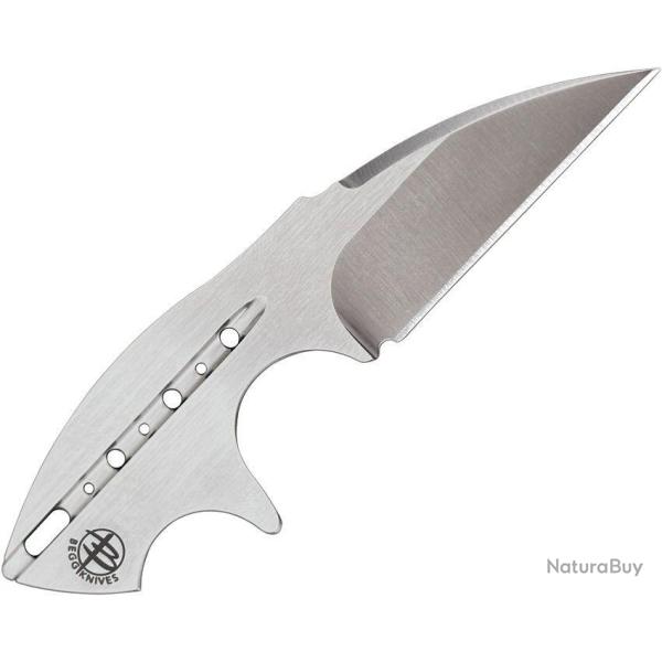 Couteau De Cou Begg Knives Tree Frog Neck Lame Acier AUS-10A Satin Wharncliffe Etui FRN BG021