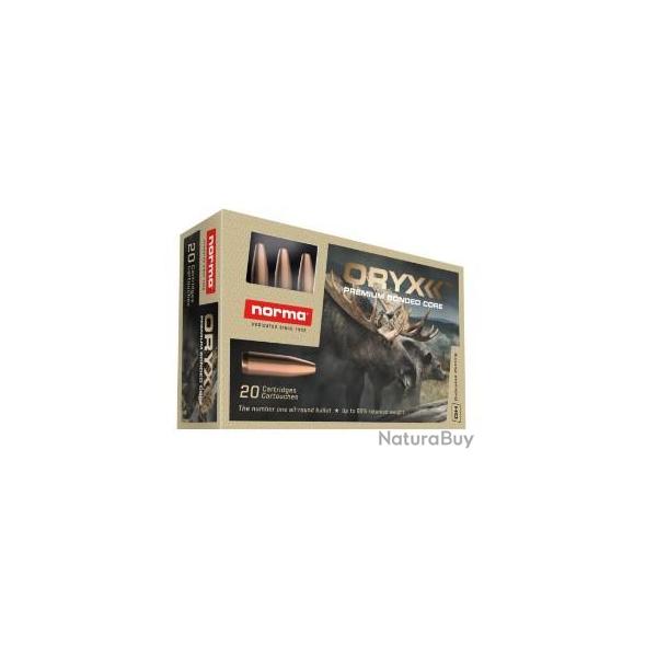 Munitions NORMA Cal.338 Win Mag oryx 14,9gr 230g par 20