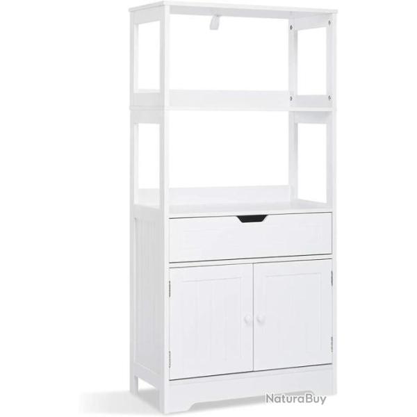 Meuble Salle de Bain - Meuble de Rangement avec Etag�res Tiroirs et Armoire Meuble LIVRAISON GRATUIT