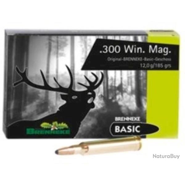 20 Munitions Brenneke BASIC cal.300 Win  - 185gr