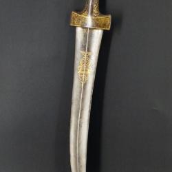 POIGNARD DJAMBYA KANDJAR OTTOMAN PERSE &Eacute;POQUE QADJAR (1797-1925) Collection Tr&egrave;s bon XIX eme