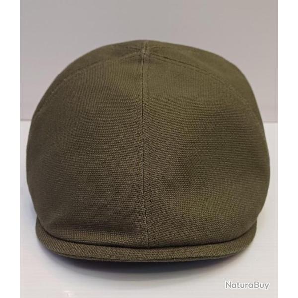 CASQUETTE PLATE EN COTON KAKI "MARONE"  T55